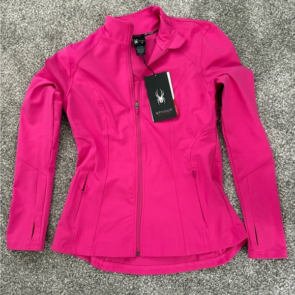 Spyder Pink Active Jacket Lightweight Performance Outerwear Medium - Picture 3 of 5